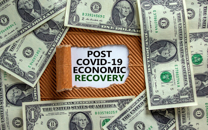 Post Covid-19 Recovery. The Words 'post Covid-19 Economic Recovery