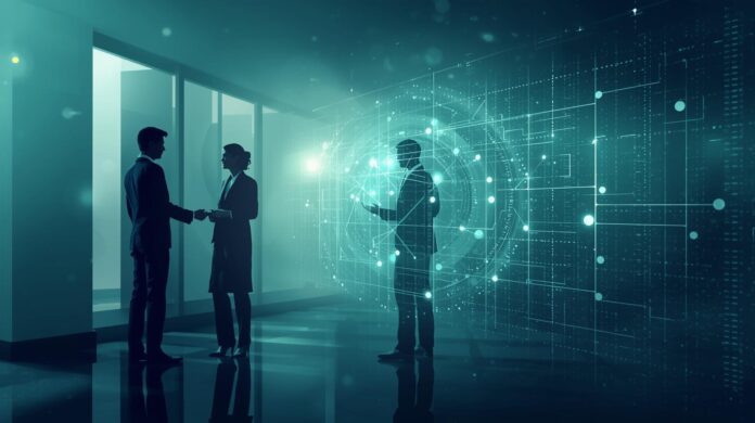 Concept image to represent AI adoption in recruiting _ hiring